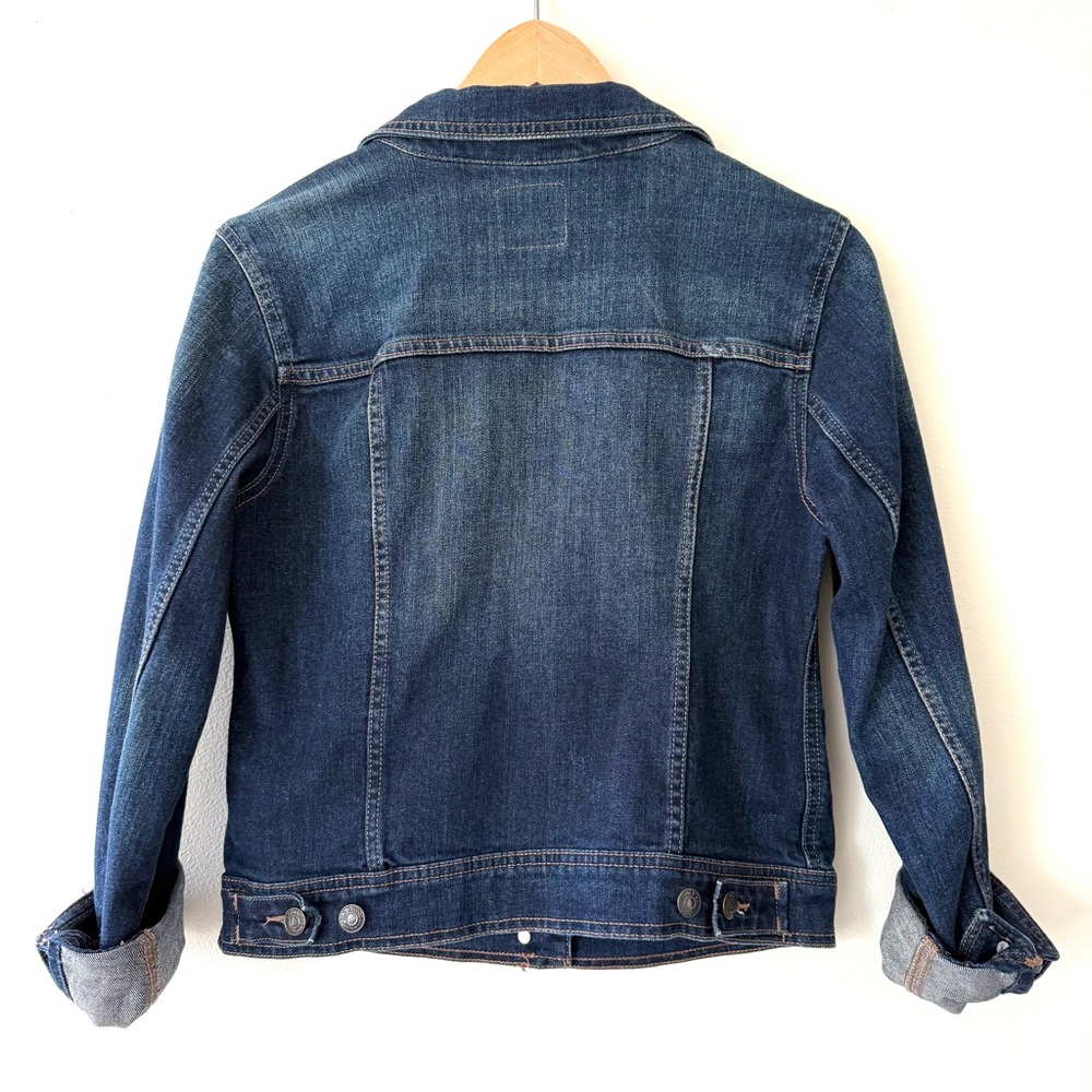 Old Navy Vintage Classic Dark Wash Denim Jean Jacket Americana Heritage - Picture 2 of 11